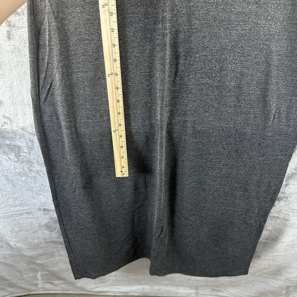 New York & Co Dress Women's L Gray Sheath Sleeveless